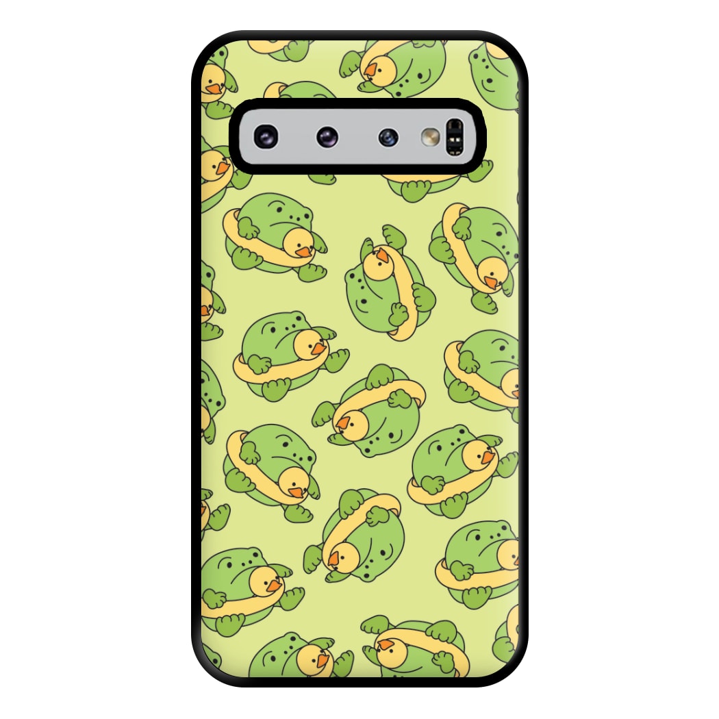 Frog Pattern - Plushy Phone Case for Galaxy S10 Plus