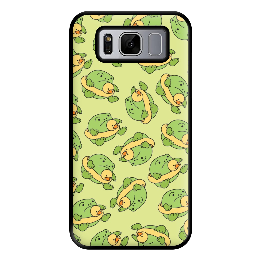 Frog Pattern - Plushy Phone Case for Galaxy S8 Plus