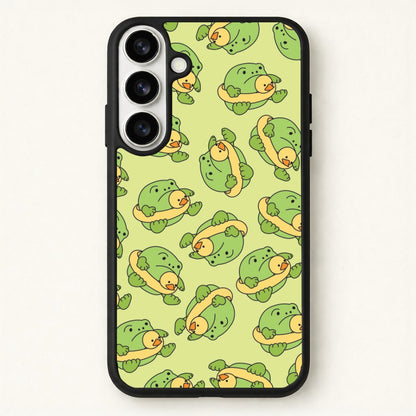Frog Pattern - Plushy Phone Case for Galaxy S26 Plus