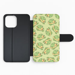 Frog Pattern - Plushy Flip Phone Case