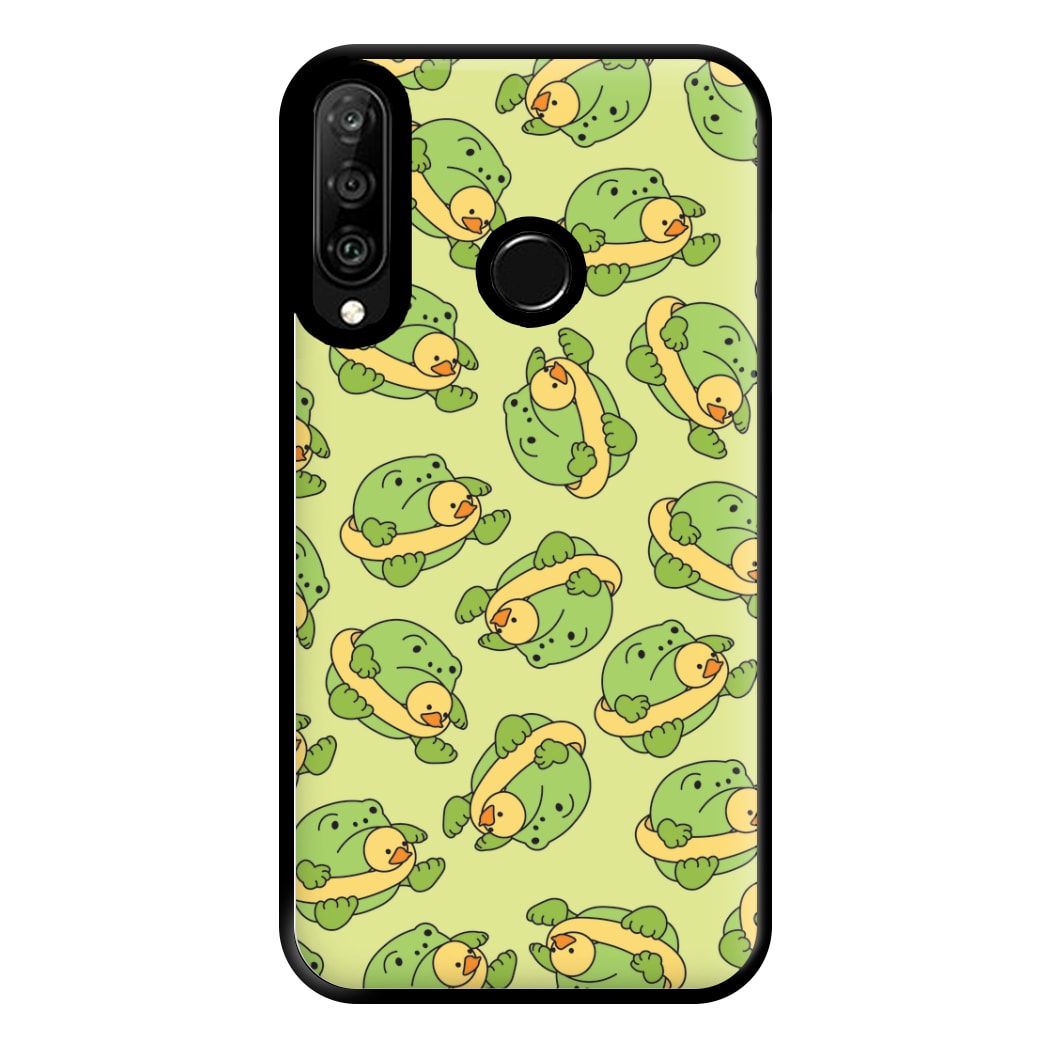 Frog Pattern - Plushy Phone Case for Huawei P30 Lite