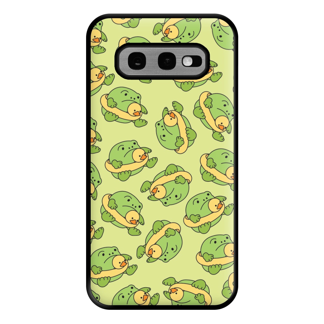 Frog Pattern - Plushy Phone Case for Galaxy S10e