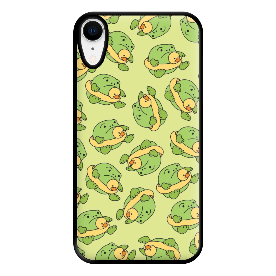 Frog Pattern - Plushy Phone Case for iPhone XR