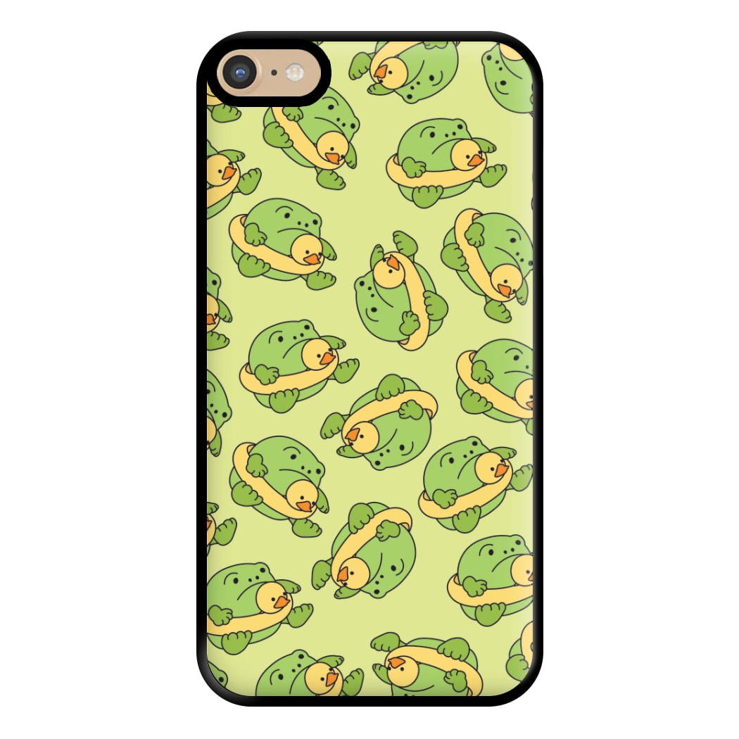 Frog Pattern - Plushy Phone Case for iPhone 6 Plus / 7 Plus / 8 Plus