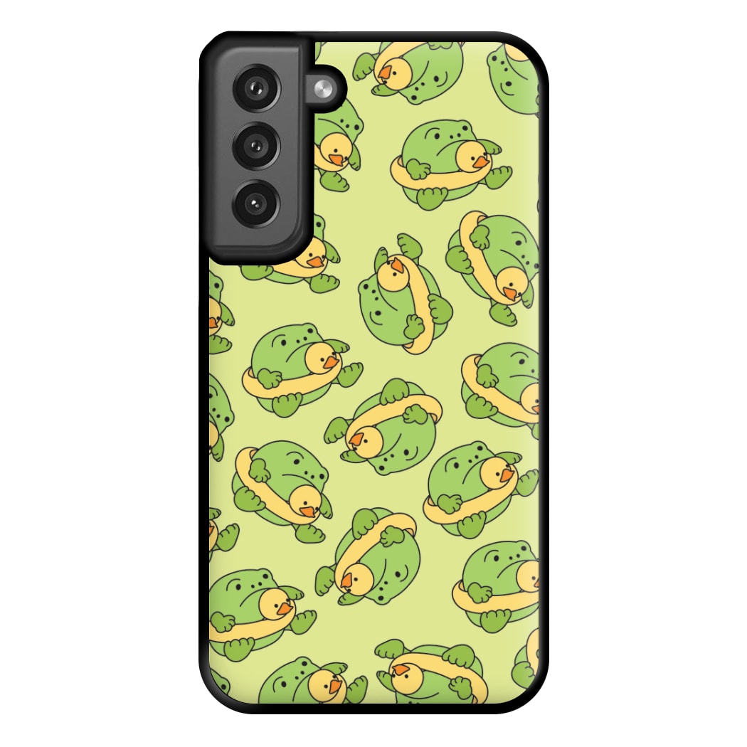 Frog Pattern - Plushy Phone Case for Galaxy S21FE