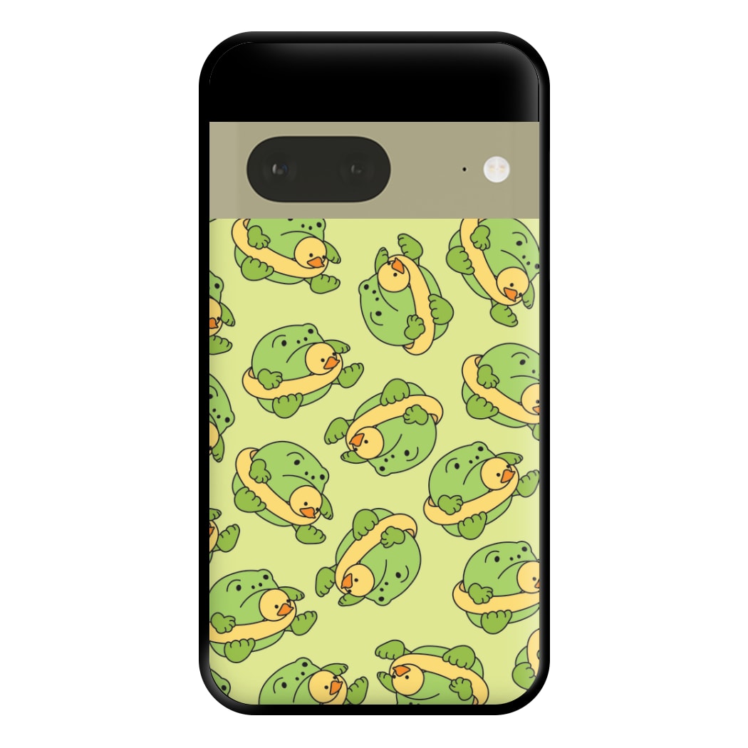 Frog Pattern - Plushy Phone Case for Google Pixel 7a