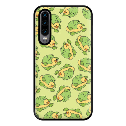 Frog Pattern - Plushy Phone Case for Huawei P30