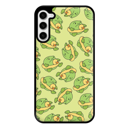 Frog Pattern - Plushy Phone Case for Galaxy S23 Plus