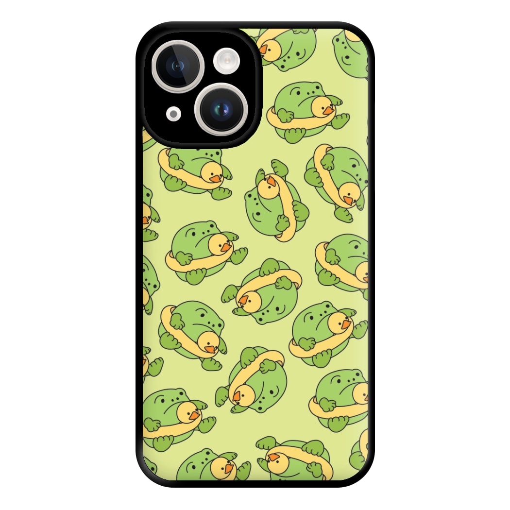 Frog Pattern - Plushy Phone Case for iPhone 14