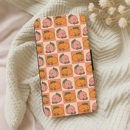 Oranges And Peaches - Plushy Wallet Phone Case