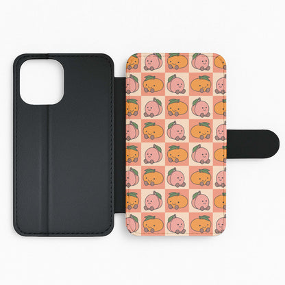 Oranges And Peaches - Plushy Flip Phone Case