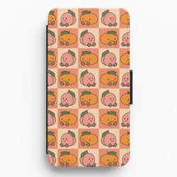 Oranges And Peaches - Plushy Flip / Wallet Phone Case