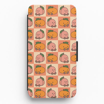 Oranges And Peaches - Plushy Flip / Wallet Phone Case