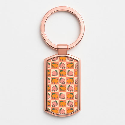 Oranges And Peaches - Plushy Rose Gold Keyring