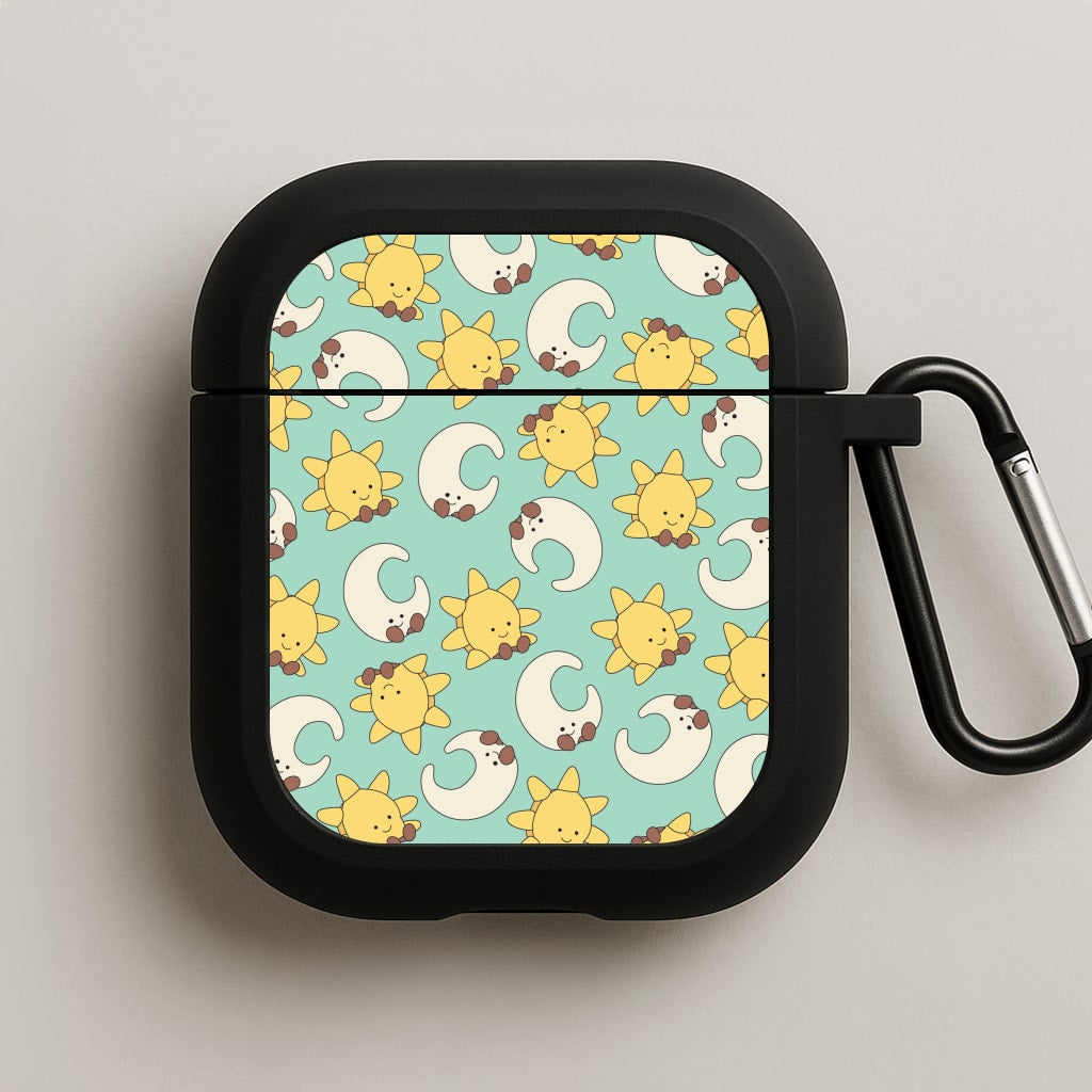 Stars And Moon Pattern - Plushy AirPods Case