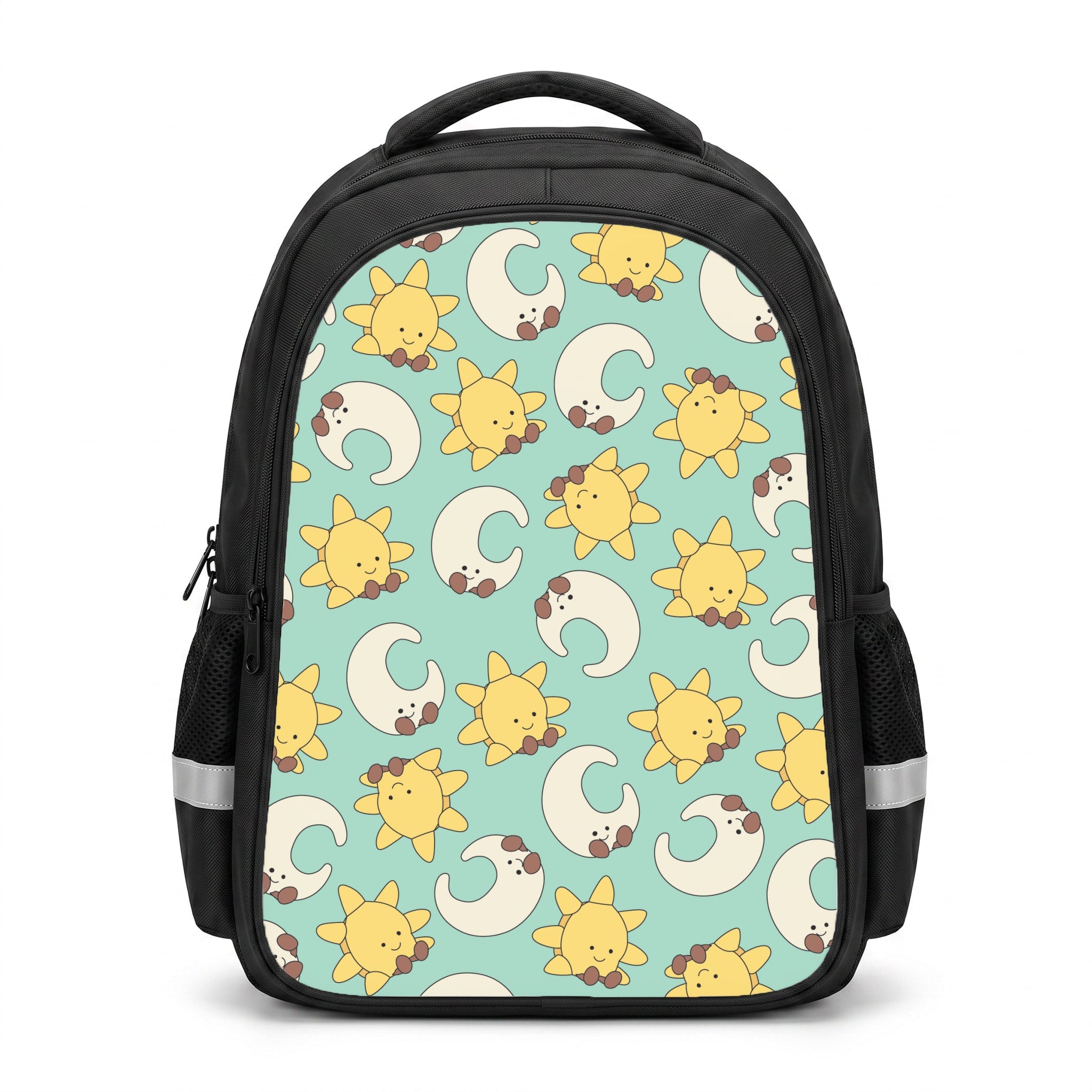 Stars And Moon Pattern - Plushy Backpack
