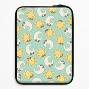 Stars And Moon Pattern - Plushy Laptop Sleeve 1