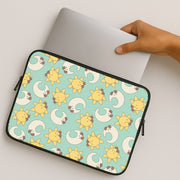 Stars And Moon Pattern - Plushy Laptop Sleeve 2