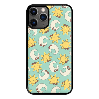 Stars And Moon Pattern - Plushy Phone Case for iPhone 12 Pro Max