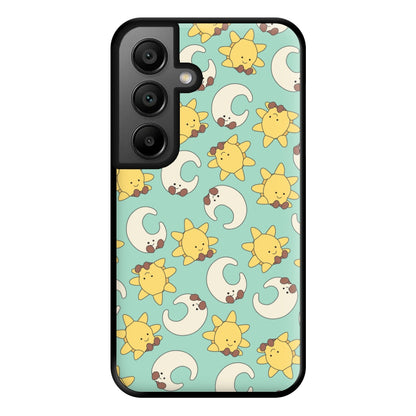 Stars And Moon Pattern - Plushy Phone Case for Google Pixel 8