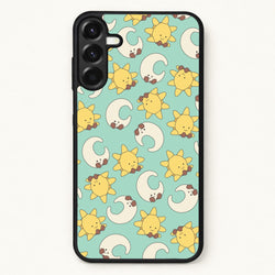 Stars And Moon Pattern - Plushy Phone Case for Galaxy A37