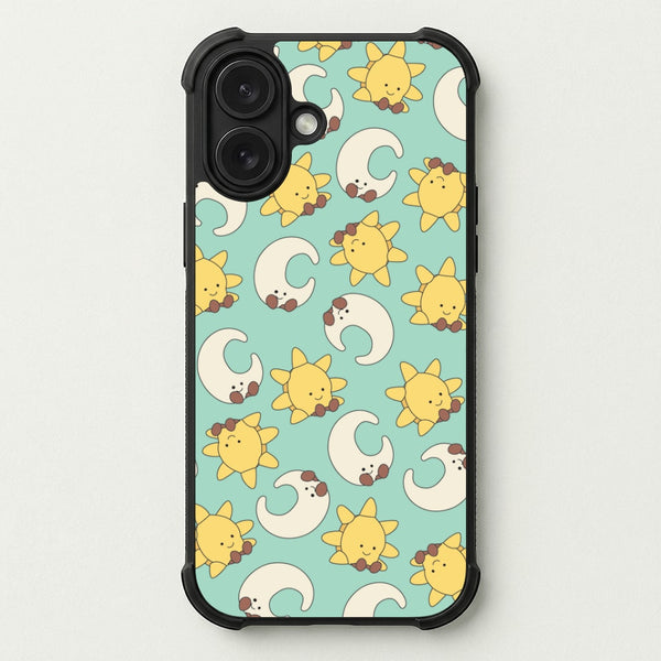 Stars And Moon Pattern - Plushy Phone Case — Bumper case
