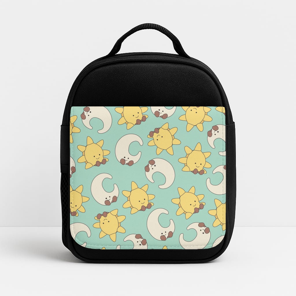Stars And Moon Pattern - Plushy Insulated Lunchbox