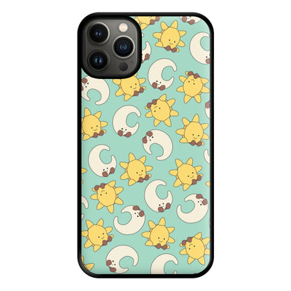 Stars And Moon Pattern - Plushy Phone Case for iPhone 13