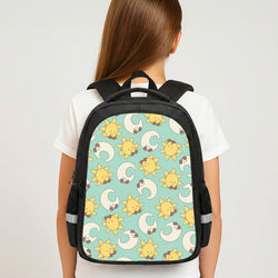 Stars And Moon Pattern - Plushy Backpack