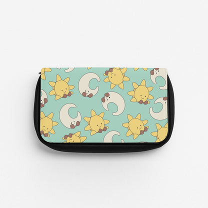 Stars And Moon Pattern - Plushy Pencil Case