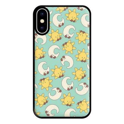 Stars And Moon Pattern - Plushy Phone Case for iPhone XS Max