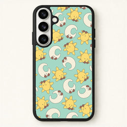 Stars And Moon Pattern - Plushy Phone Case for Galaxy S26