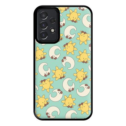 Stars And Moon Pattern - Plushy Phone Case for Galaxy A52 / A52s