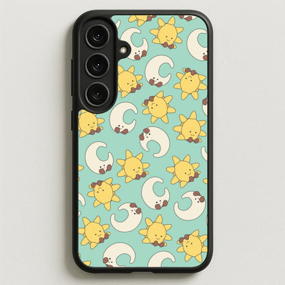Stars And Moon Pattern - Plushy Phone Case for Galaxy S25FE