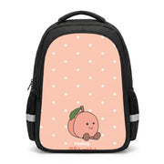 Peach Pattern Backpack 1