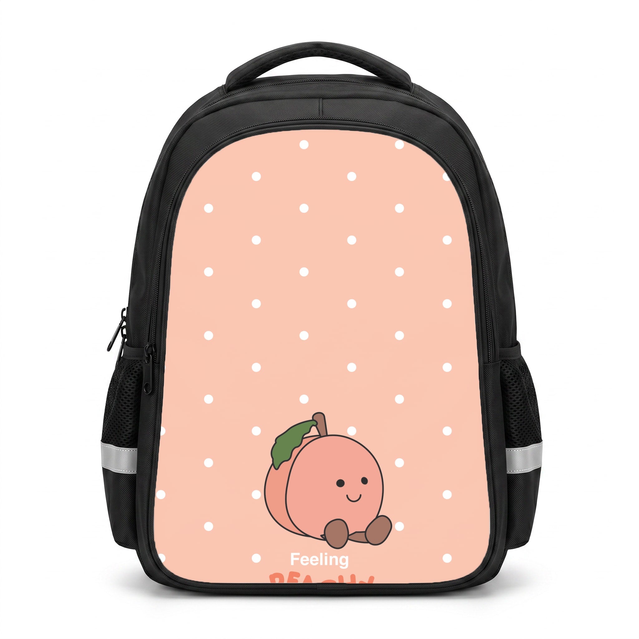 Peach Pattern Backpack