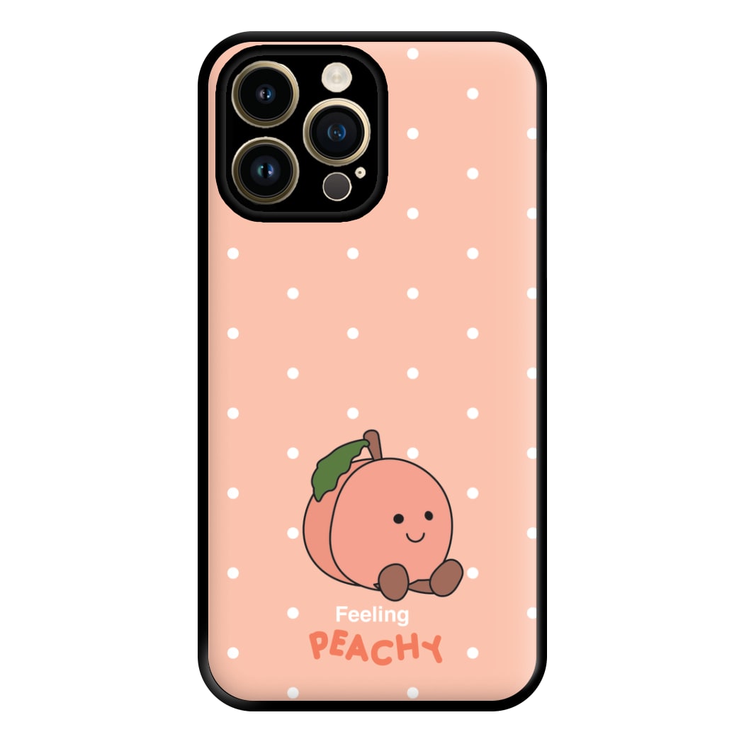 Peach Pattern Phone Case for iPhone 14 Pro Max