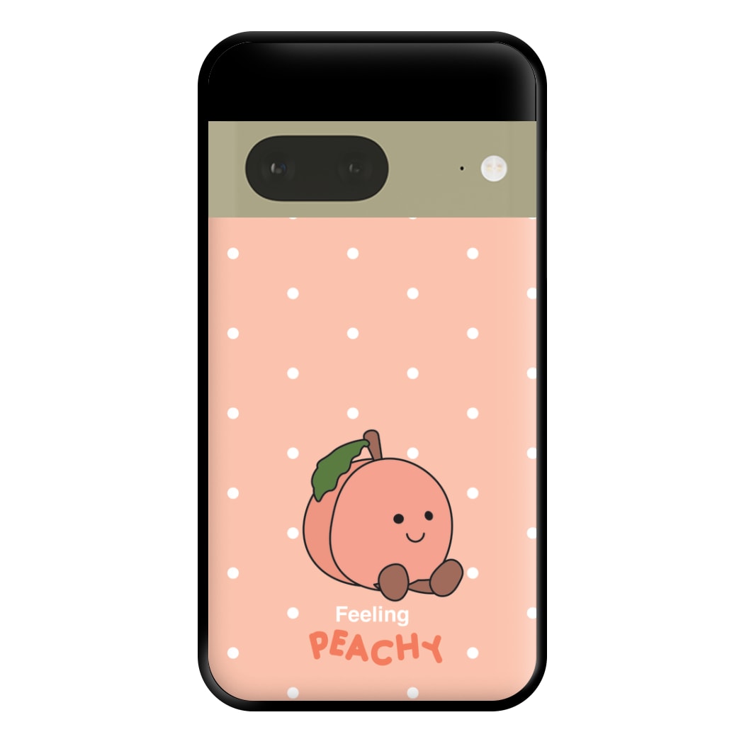 Peach Pattern Phone Case for Google Pixel 7a