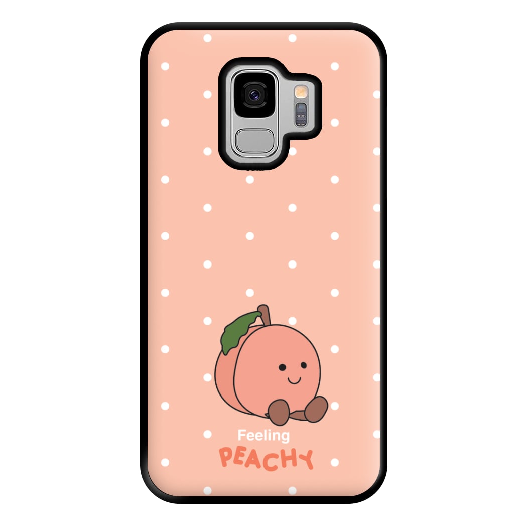 Peach Pattern Phone Case for Galaxy S9 Plus