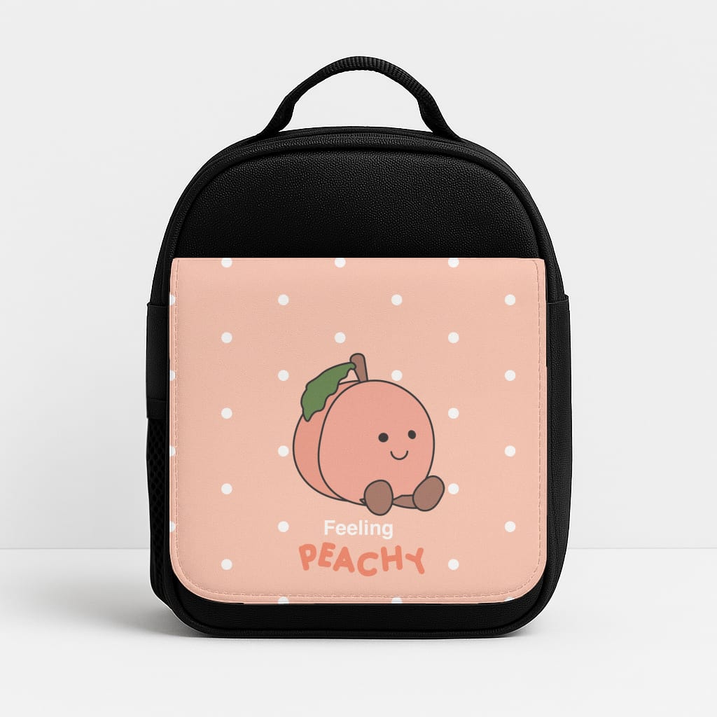 Peach Pattern Lunchbox