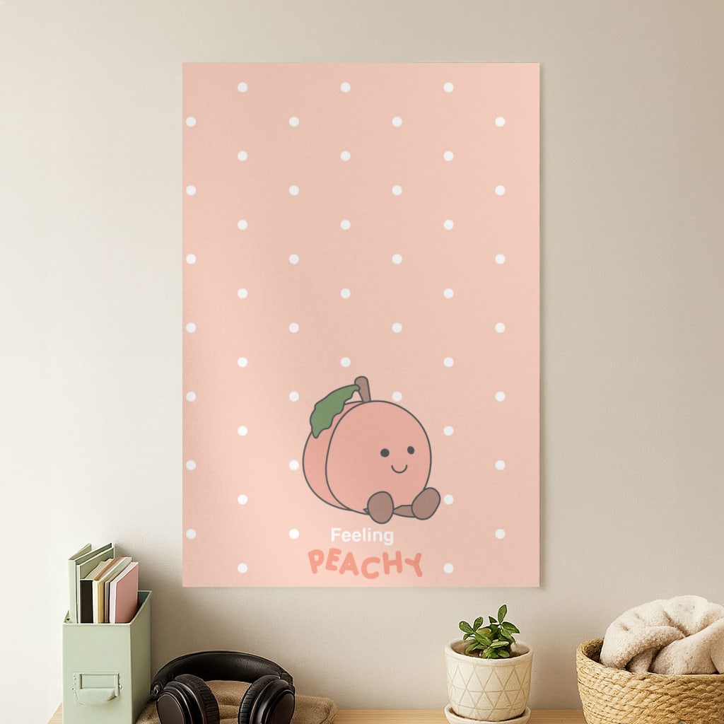 Peach Pattern Poster