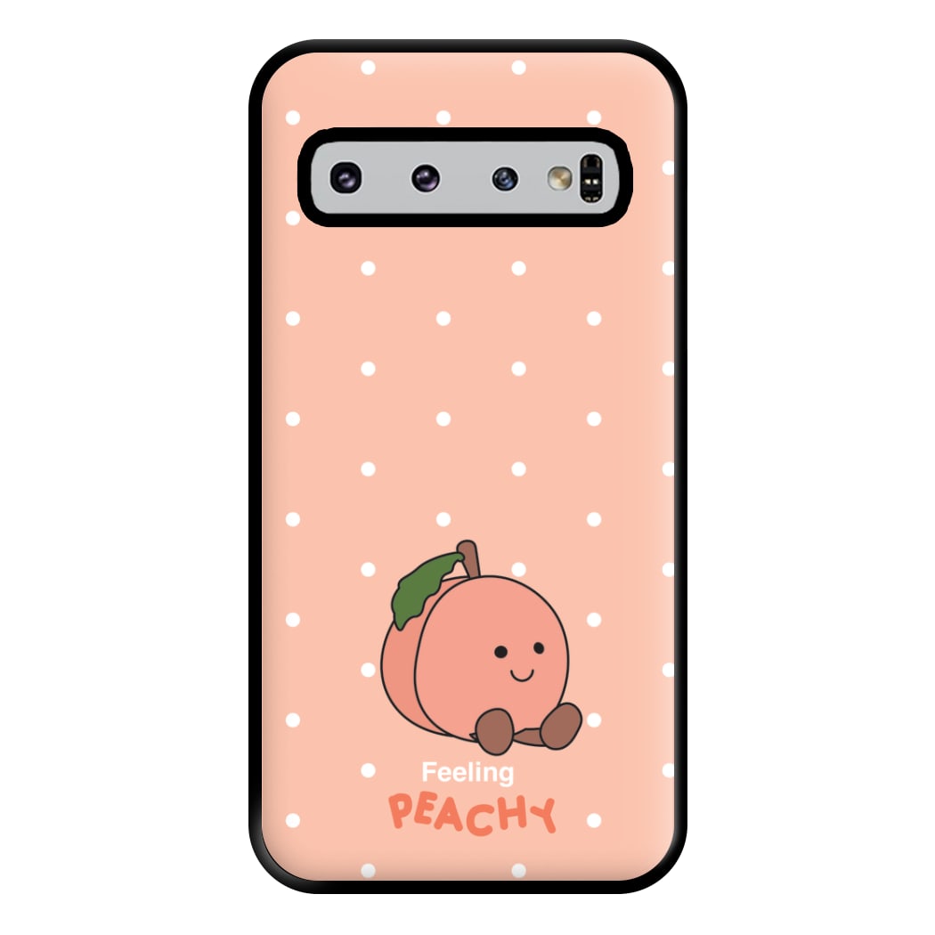 Peach Pattern Phone Case for Galaxy S10 Plus