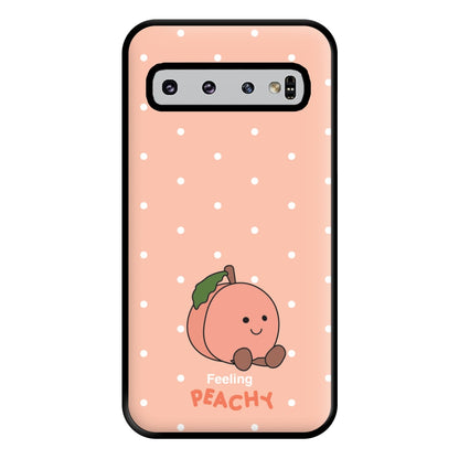 Peach Pattern Phone Case for Galaxy S10 Plus