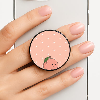 Peach Pattern Phone Grip