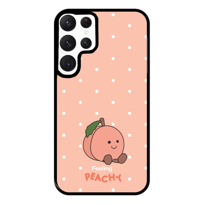 Peach Pattern Phone Case for Galaxy S22 Ultra