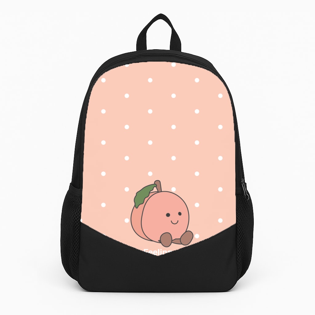 Peach Pattern Backpack