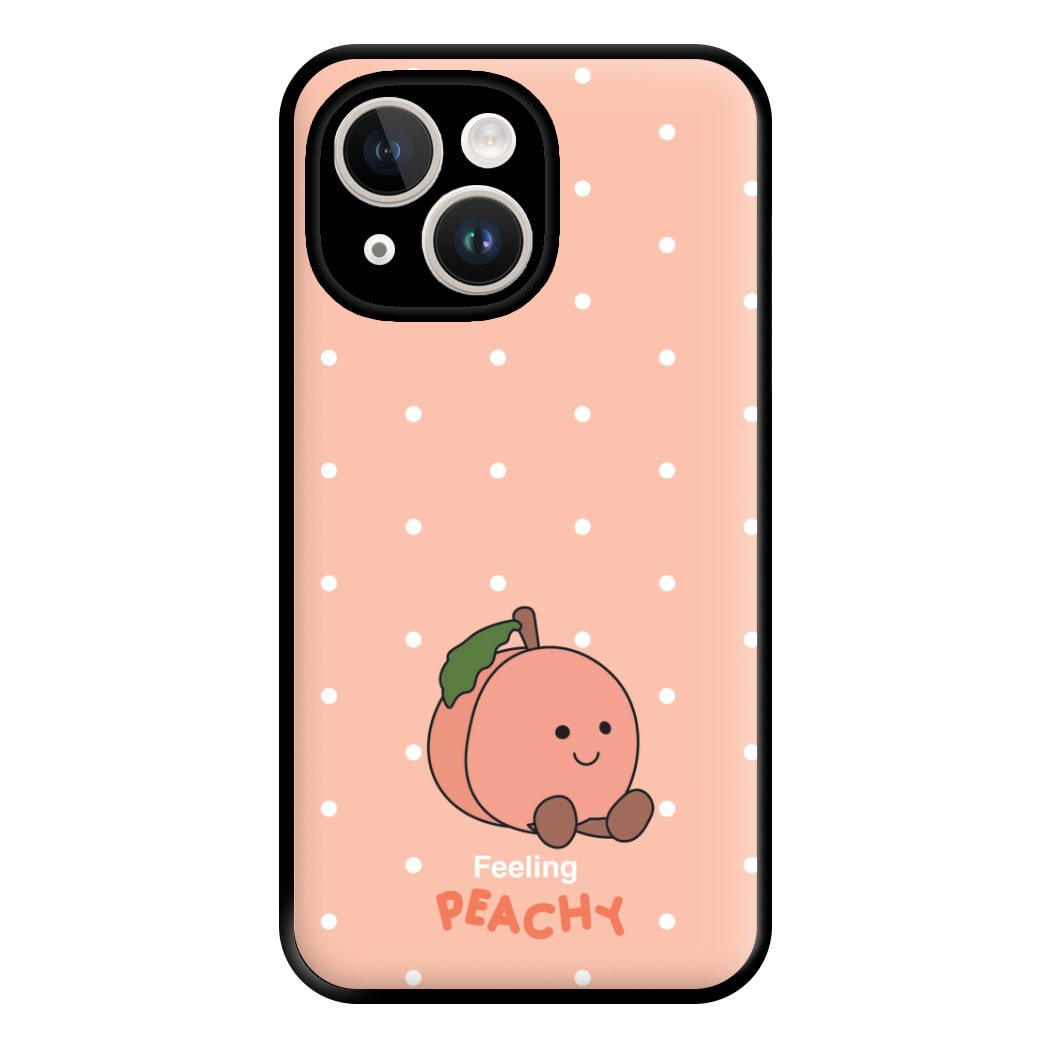 Peach Pattern Phone Case for iPhone 14 Plus