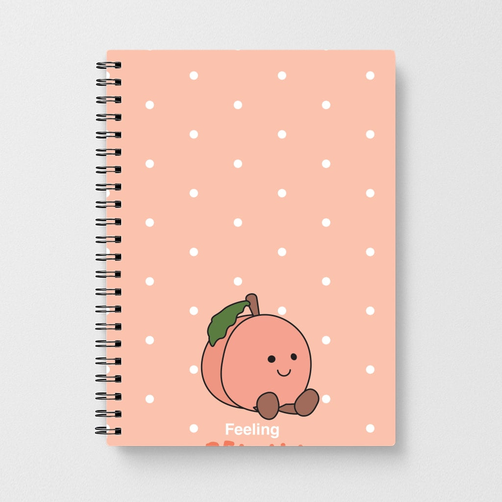 Peach Pattern Notebook