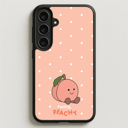 Peach Pattern Phone Case for Galaxy S25FE