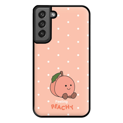 Peach Pattern Phone Case for Galaxy S21FE